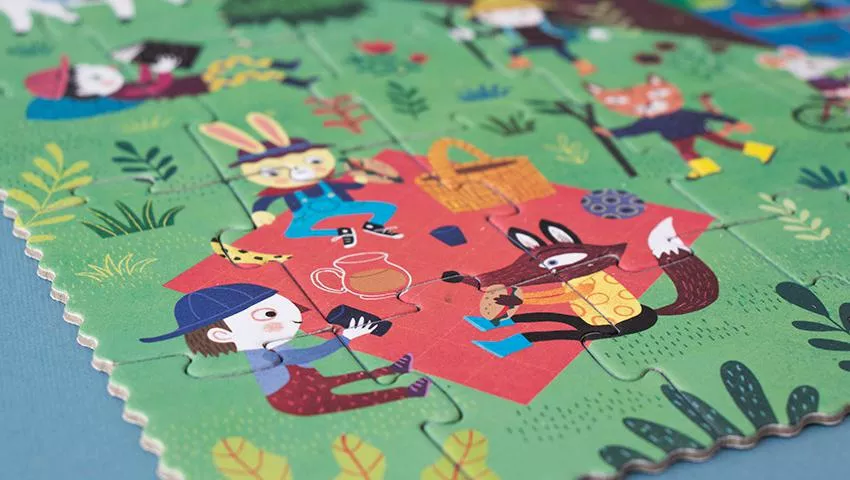 Puzzle LET'S GO TO THE MOUNTAIN, 36 pièces, réversible – vue 11