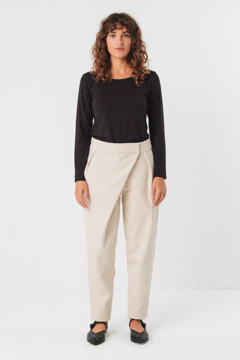 Pantalon GOIANNE crème
