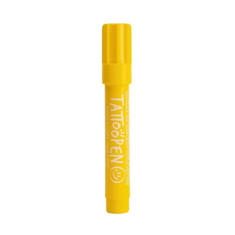 Feutre de tatouage temporaire TATTOOPEN Jaune – vue 2
