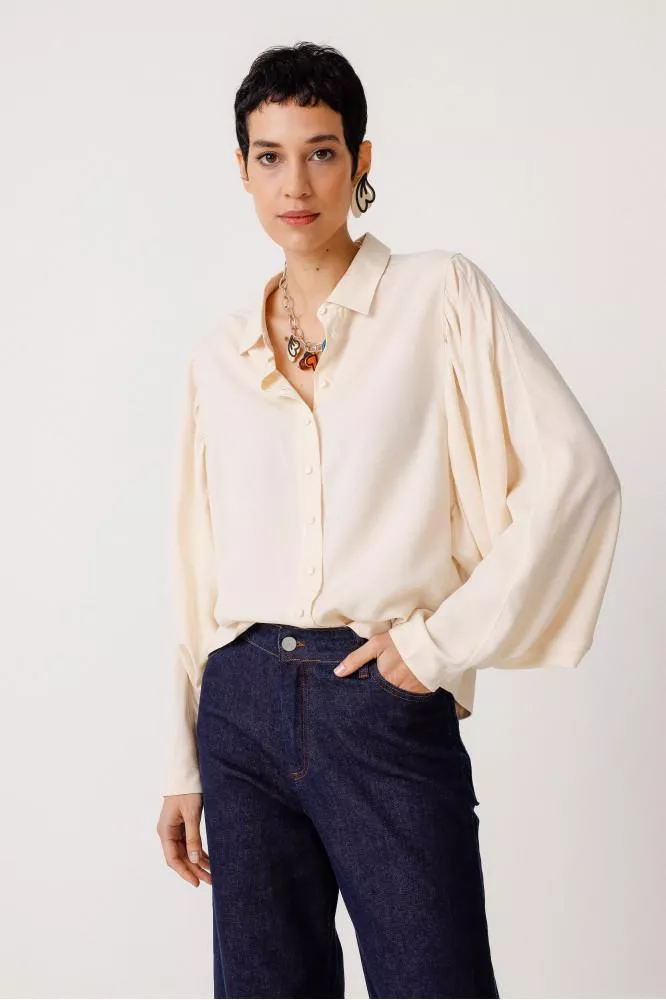 Chemise MATTI crème – vue 2