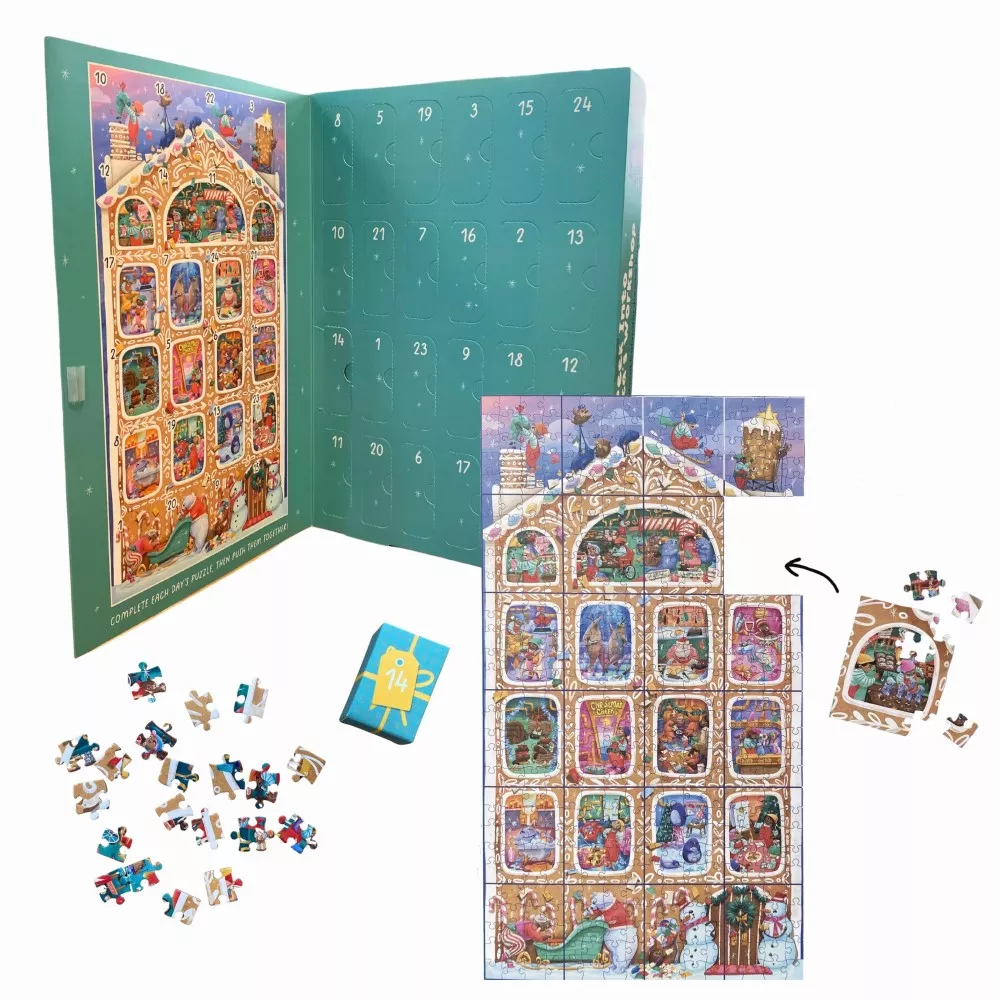 Calendrier de l'avent ENFANT 24 puzzles 20 pièces – vue 3