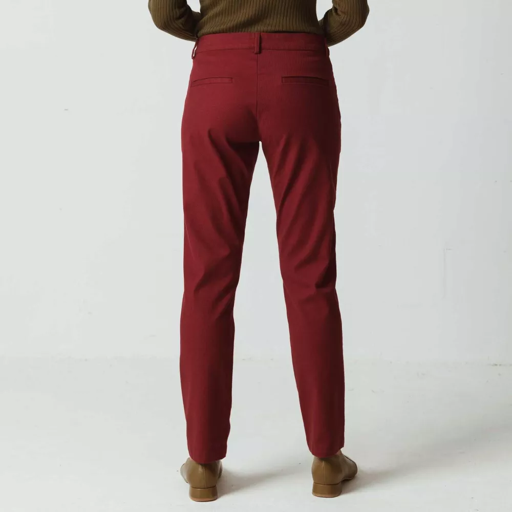 Pantalon LANDA bordeaux – vue 3