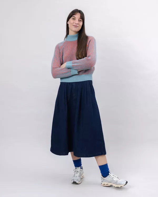 Jupe midi en jean Denim – vue 2