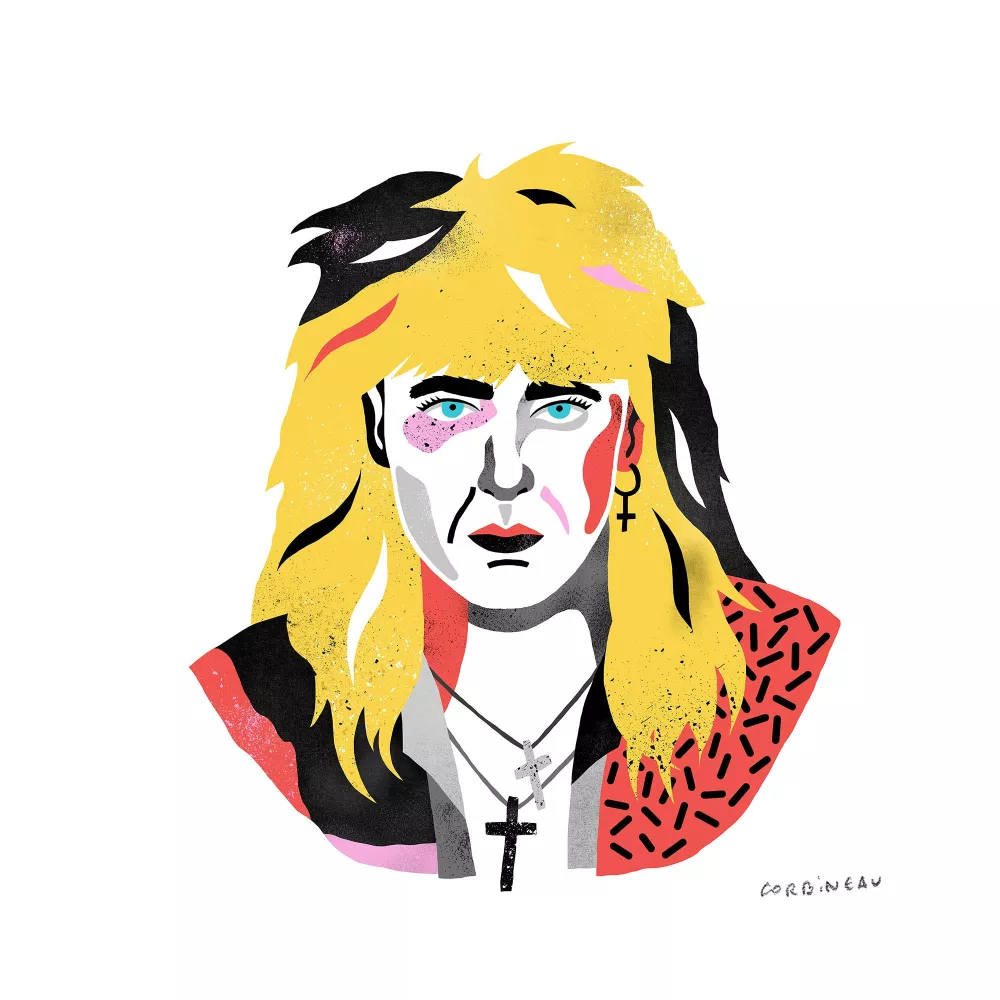 Portrait Joe Elliott - DEF LEPPARD - Antoine Corbineau 30x40 cm