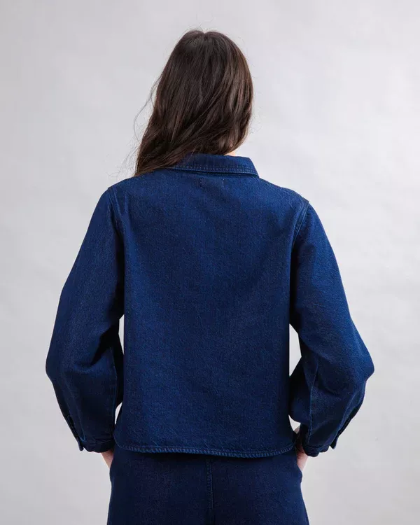 Chemise en jean BOXY Denim brut – vue 4