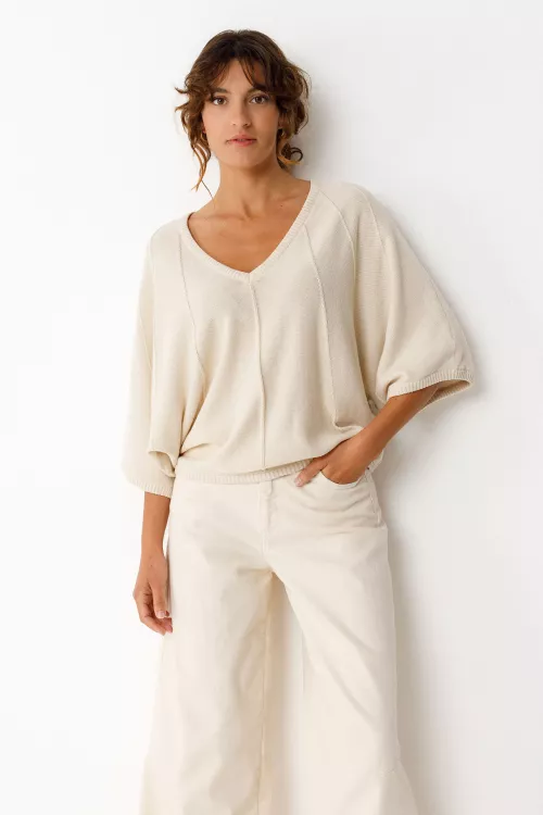 Pull OLAIA-GOTS ivoire