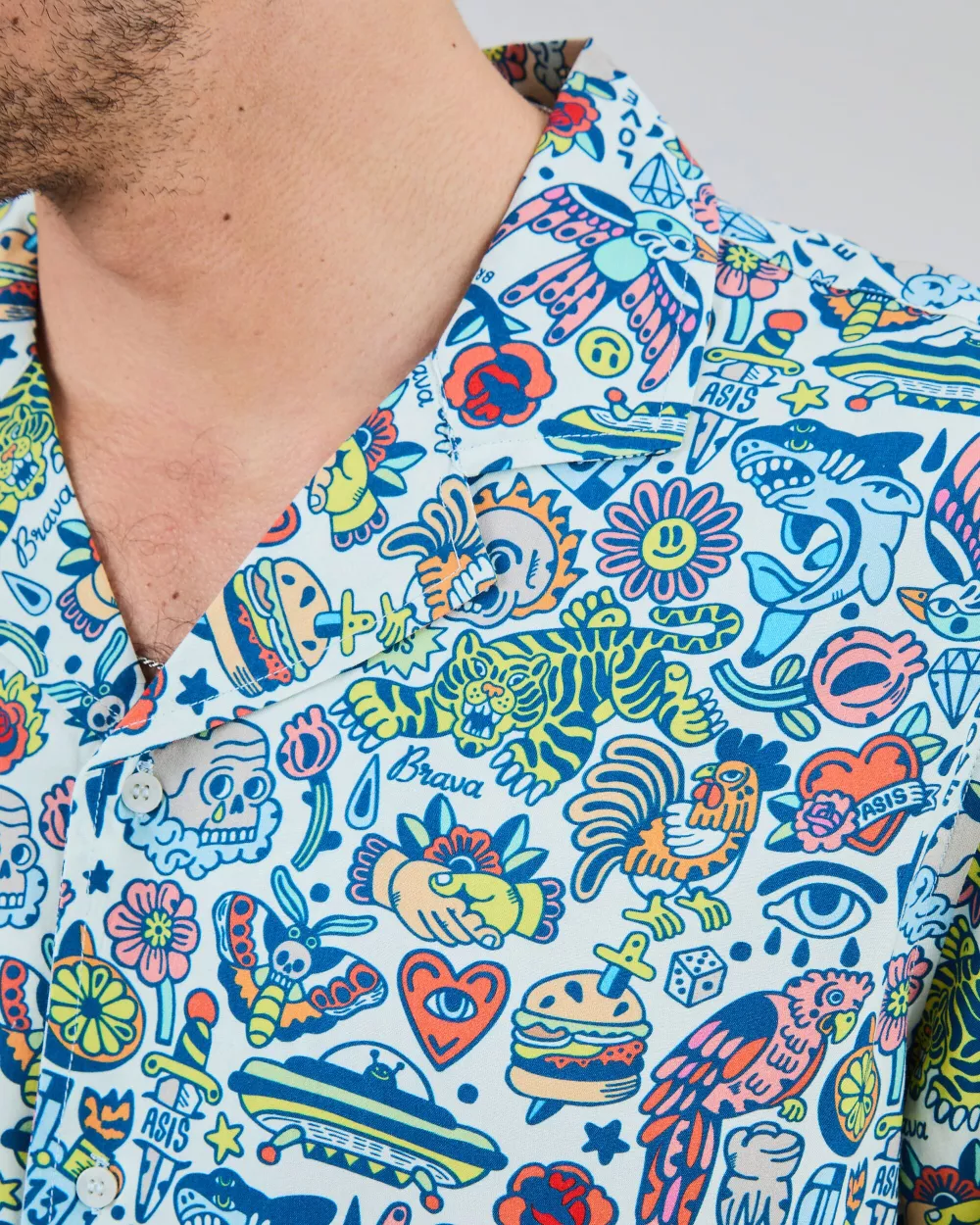 Chemise Homme Aloha THIS IS ASIS multicolore – vue 2