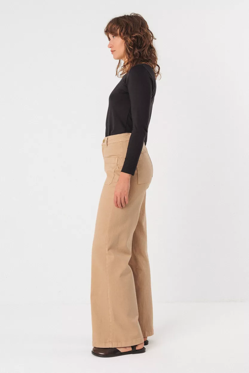 Pantalon LAKHA beige – vue 3