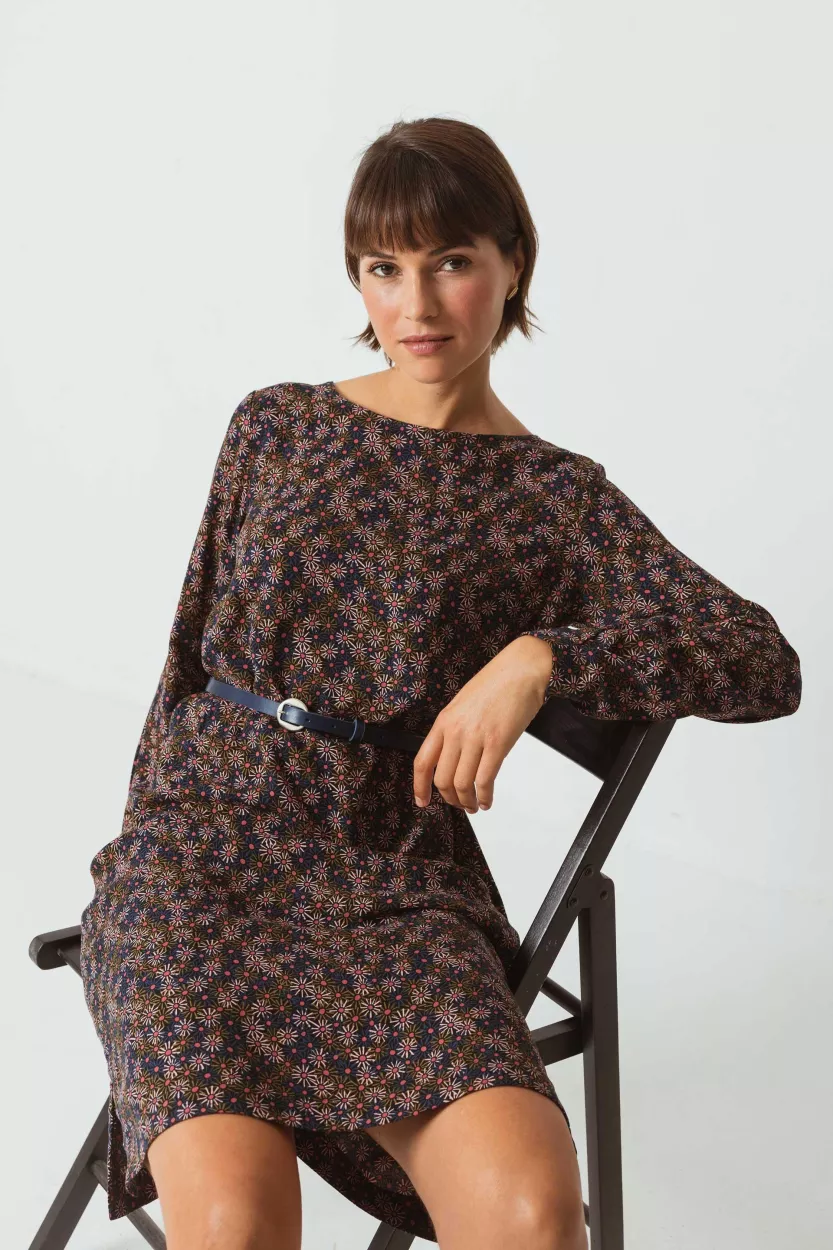 Robe EDURTZETA imprimé fleuri – vue 2