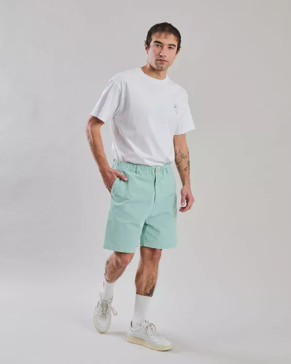 Short Homme RELAXED bleu dauphin – vue 3