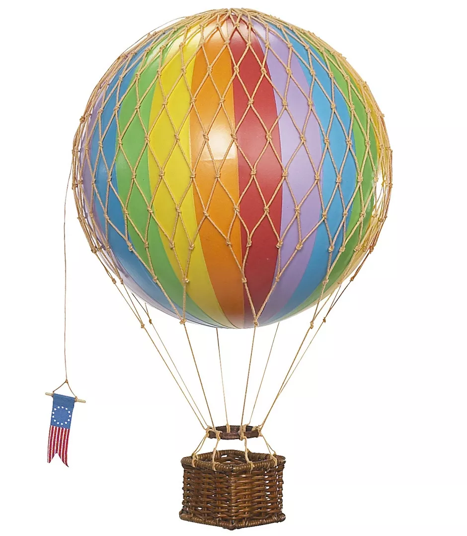 Montgolfière 18cm arc-en-ciel – vue 3