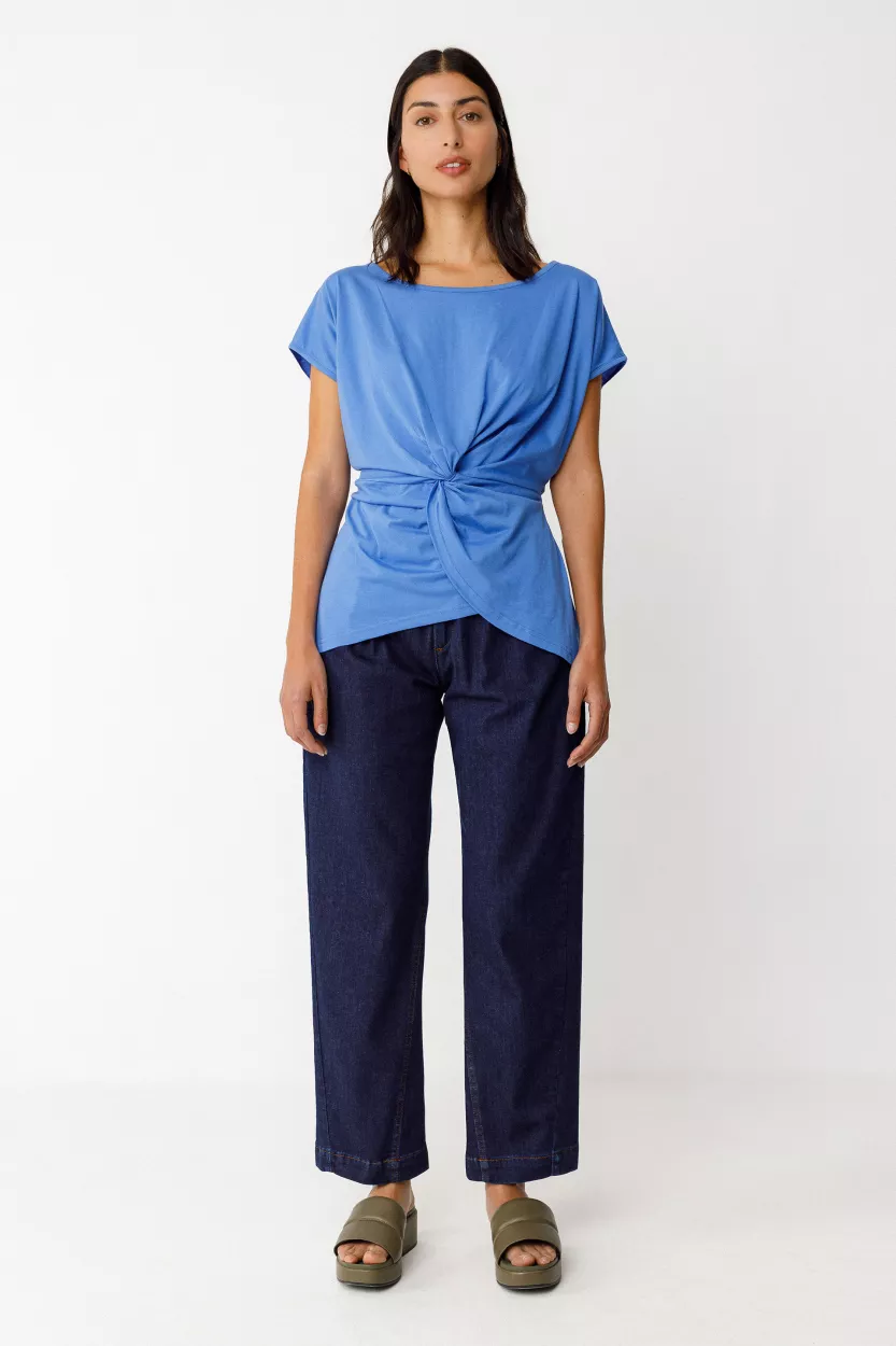 T-shirt ALAINE-GOTS bleu – vue 2