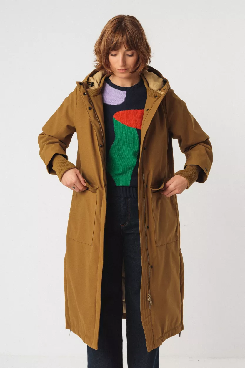 Manteau ADANA vert olive – vue 2