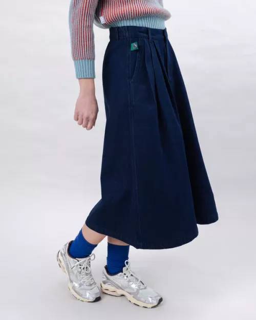 Jupe midi en jean Denim