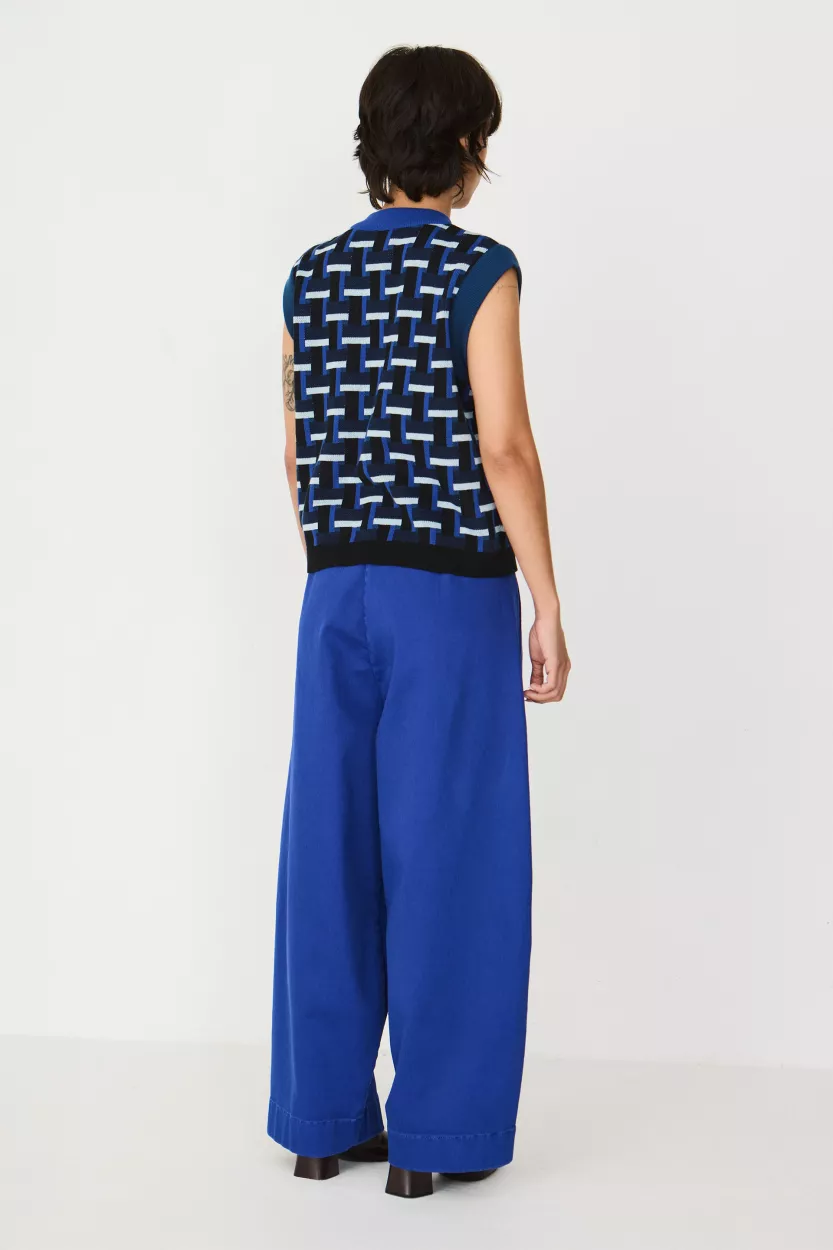 Pantalon MARI-GOTS bleu – vue 3