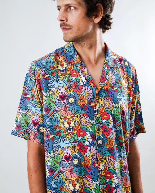 Chemise Homme Aloha ASIS PERCALES TUTTI FRUTTI multicolore