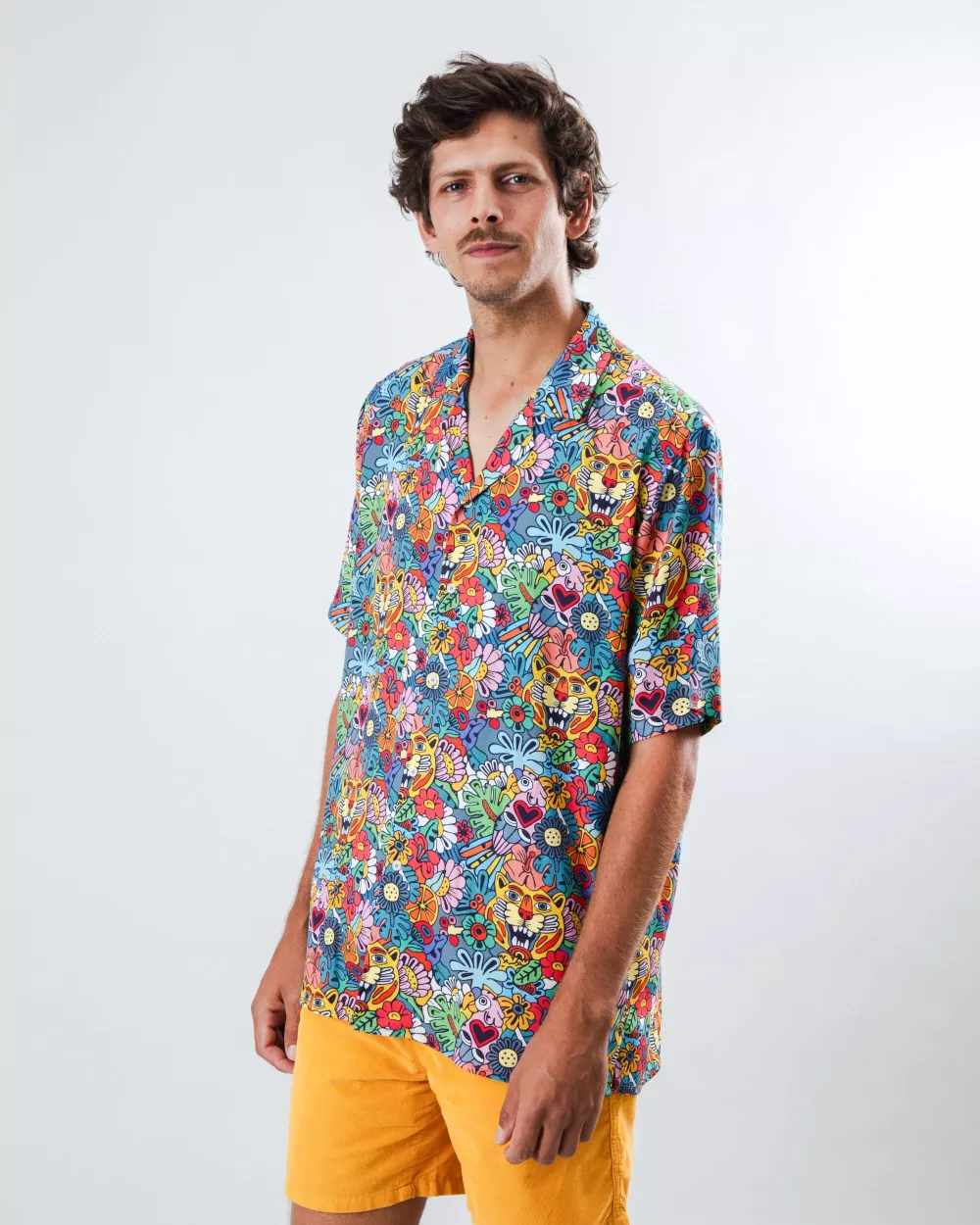 Chemise Homme Aloha ASIS PERCALES TUTTI FRUTTI multicolore – vue 2