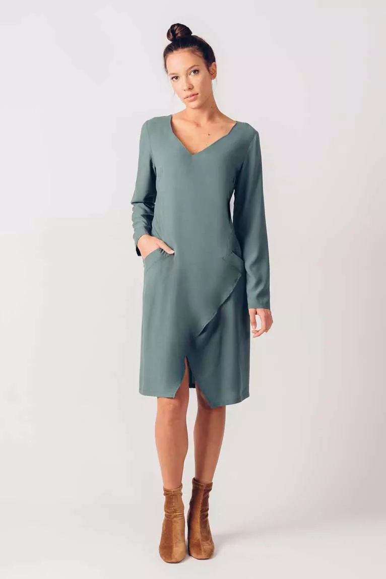 Robe IZPURA émeraude – vue 2