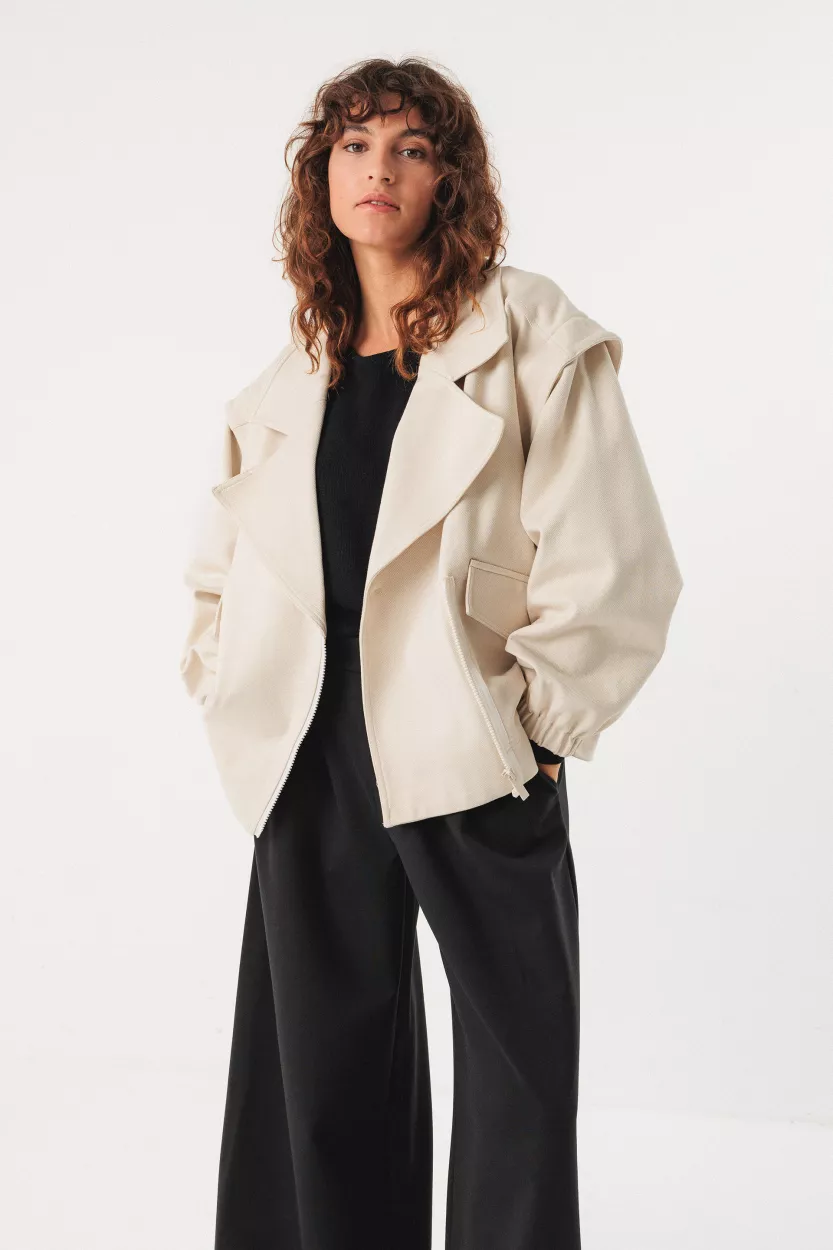 Veste MAREN crème – vue 2