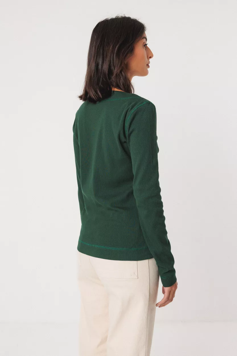 Top KIMERA vert foncé – vue 3