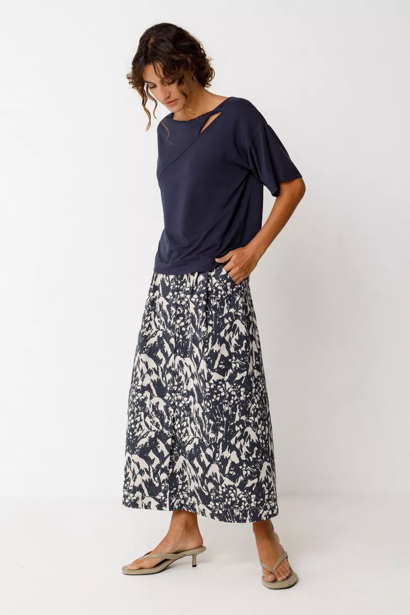 T-shirt AMARA bleu marine – vue 2