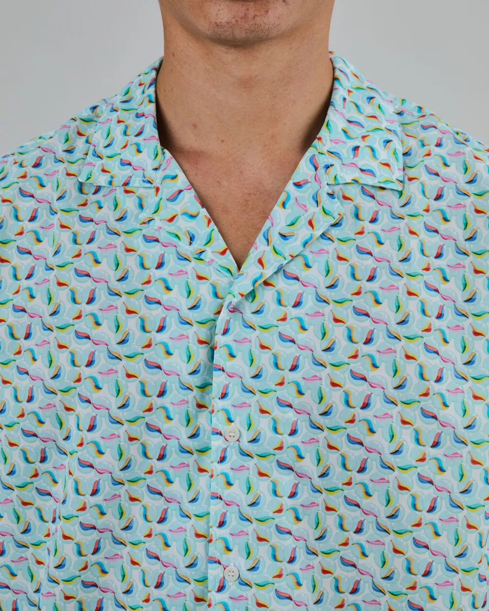 Chemise Homme Aloha MARBLES bleue – vue 6