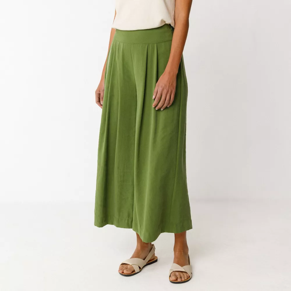 Pantalon ENETZ vert avocat – vue 3