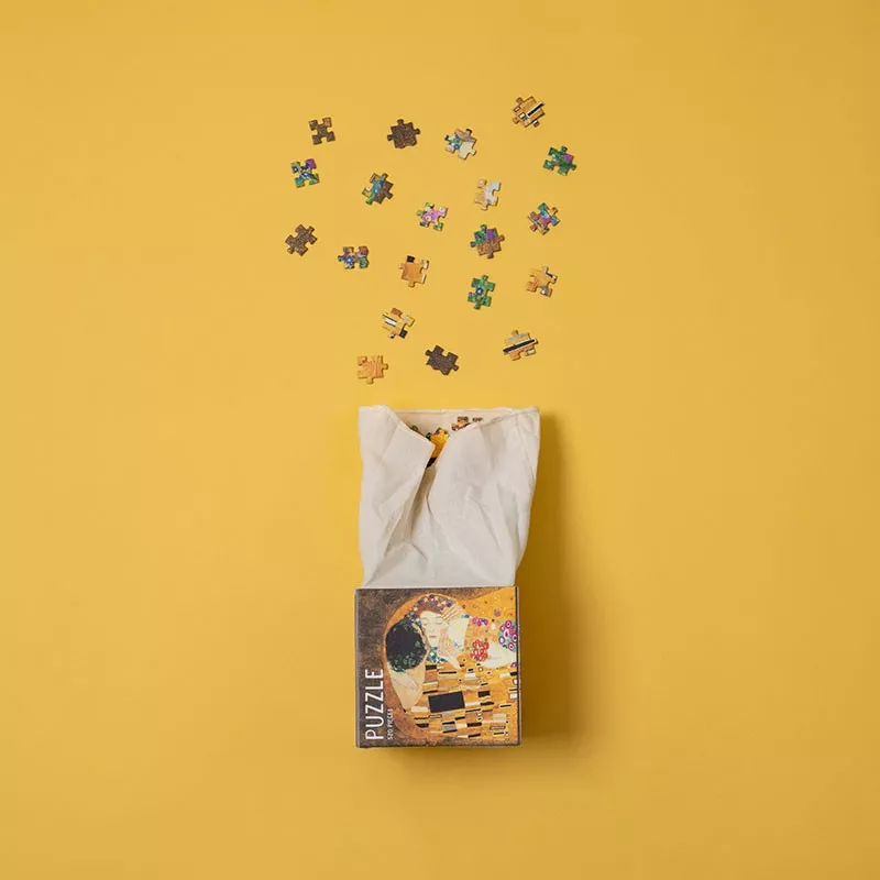 Cube Puzzle KLIMT THE KISS 520 pièces – vue 3