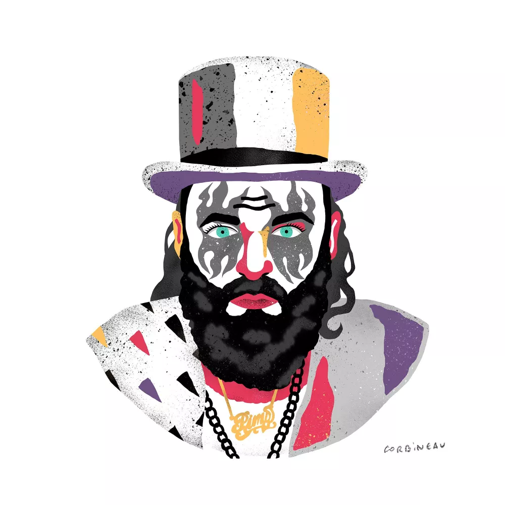 Portrait Hank Von Hell - TURBONEGRO - Antoine Corbineau 30x40 cm 