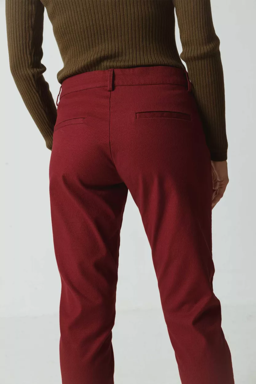Pantalon LANDA bordeaux – vue 4